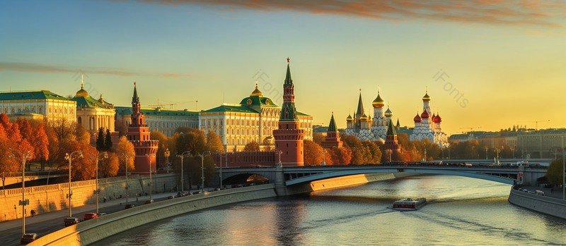 河边现代都市建筑俄罗斯桥梁风光摄影背景,高清,摄影图,摄影图片,图片大全,摄影图免费下载